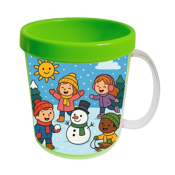 Caneca Acrílica Infantil Personalizada Inverno Divertido