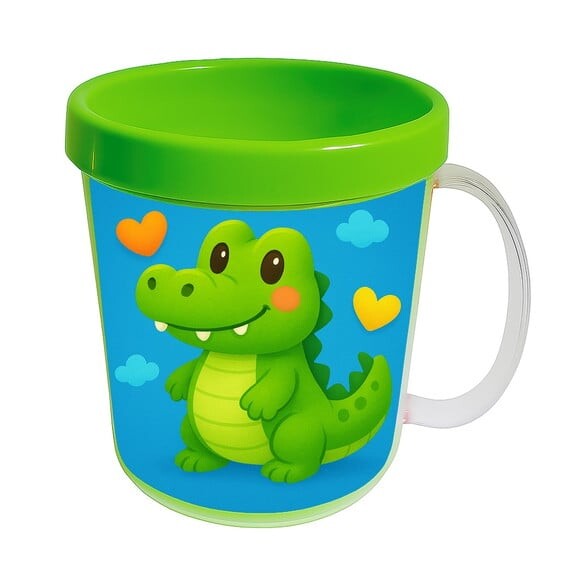 Caneca Acrílica Infantil Personalizada Jacaré Baby