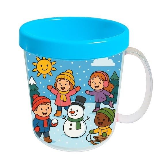 Caneca Acrílica Infantil Personalizada Inverno Divertido
