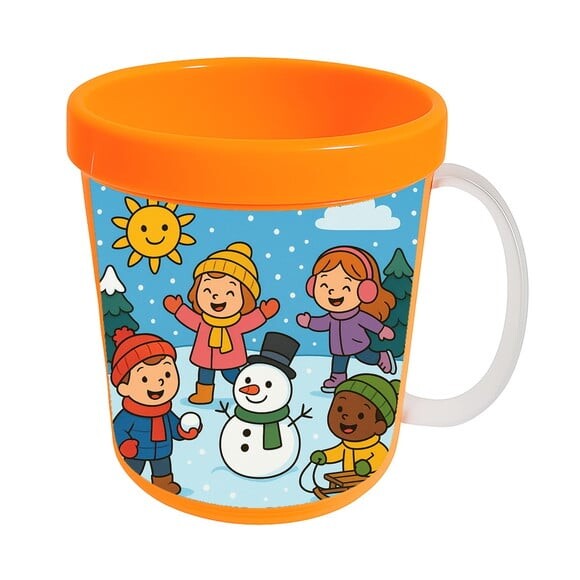 Caneca Acrílica Infantil Personalizada Inverno Divertido