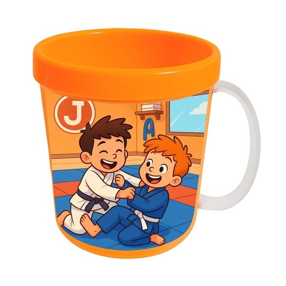 Caneca Acrílica Infantil Personalizada Jiu-jítsu