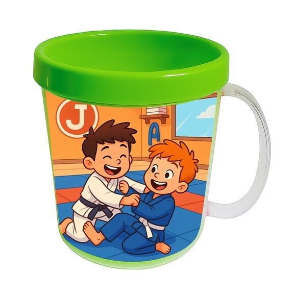 Caneca Acrílica Infantil Personalizada Jiu-jítsu