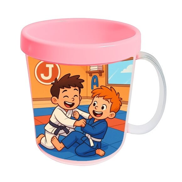 Caneca Acrílica Infantil Personalizada Jiu-jítsu