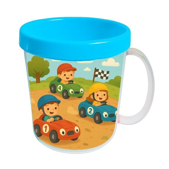 Caneca Acrílica Infantil Personalizada Kart Infantil
