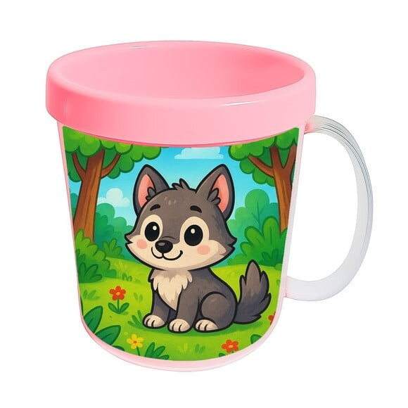Caneca Acrílica Infantil Personalizada Lobinho