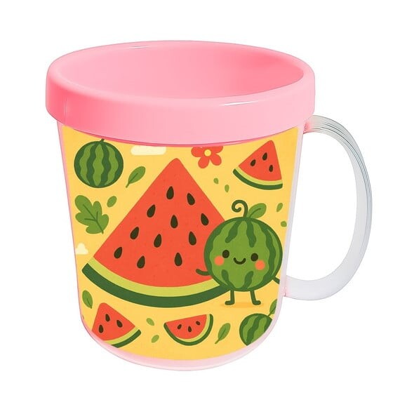 Caneca Acrílica Infantil Personalizada Melancia