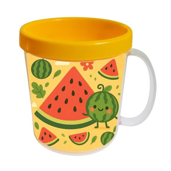 Caneca Acrílica Infantil Personalizada Melancia
