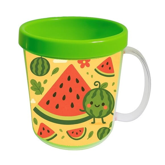 Caneca Acrílica Infantil Personalizada Melancia