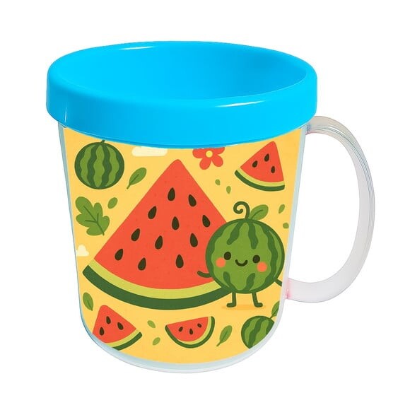 Caneca Acrílica Infantil Personalizada Melancia