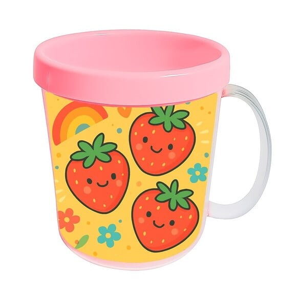 Caneca Acrílica Infantil Personalizada Moaranguinhos Fofos