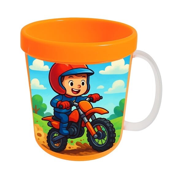 Caneca Acrílica Infantil Personalizada Motocross