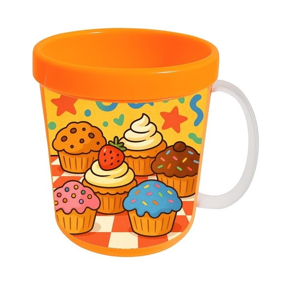 Caneca Acrílica Infantil Personalizada Muffins