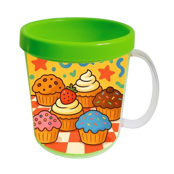 Caneca Acrílica Infantil Personalizada Muffins