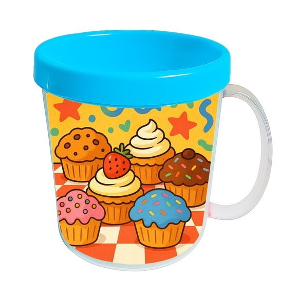 Caneca Acrílica Infantil Personalizada Muffins