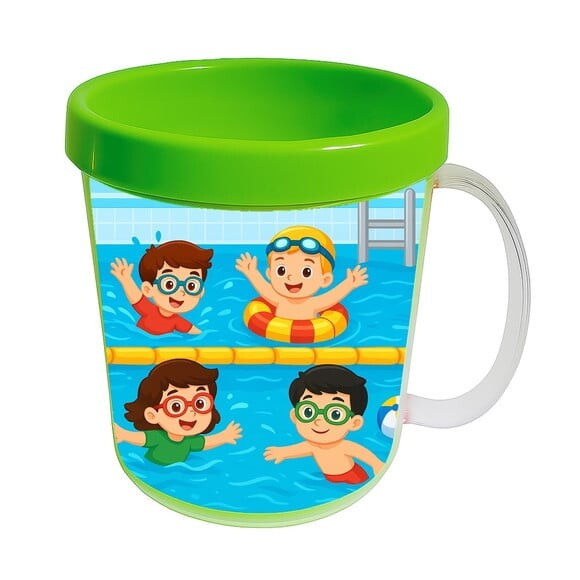 Caneca Acrílica Infantil Personalizada Natação