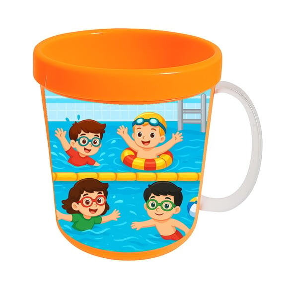 Caneca Acrílica Infantil Personalizada Natação
