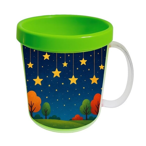 Caneca Acrílica Infantil Personalizada Noite das Estrelas