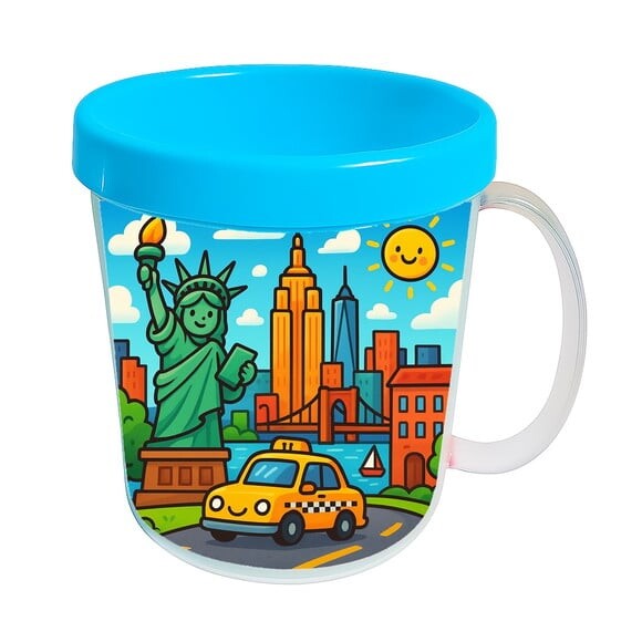 Caneca Acrílica Infantil Personalizada Nova York