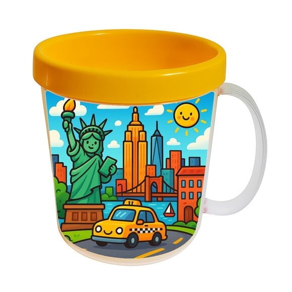 Caneca Acrílica Infantil Personalizada Nova York