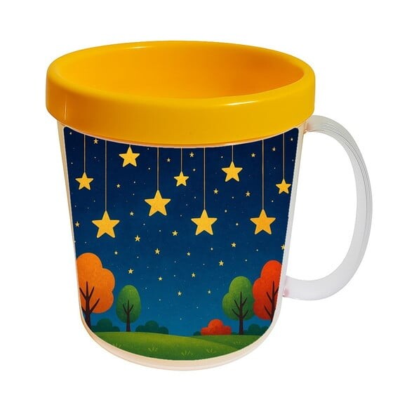 Caneca Acrílica Infantil Personalizada Noite das Estrelas