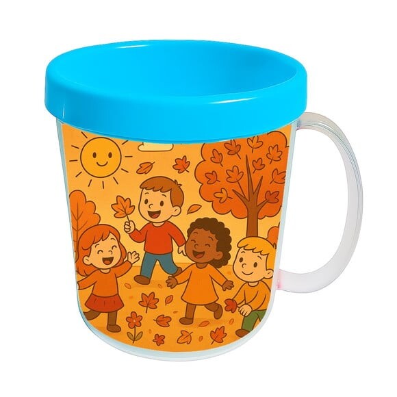 Caneca Acrílica Infantil Personalizada Outono Divertido