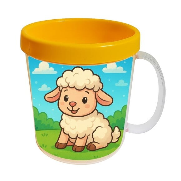Caneca Acrílica Infantil Personalizada Ovelhinha