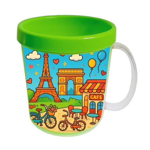 Caneca Acrílica Infantil Personalizada Paris