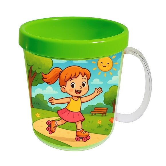 Caneca Acrílica Infantil Personalizada Patins