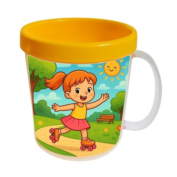 Caneca Acrílica Infantil Personalizada Patins