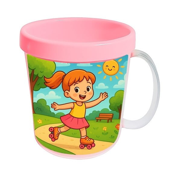 Caneca Acrílica Infantil Personalizada Patins