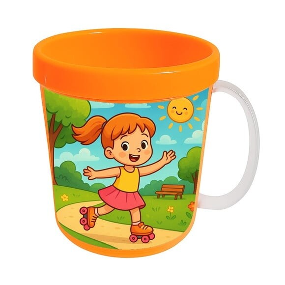 Caneca Acrílica Infantil Personalizada Patins