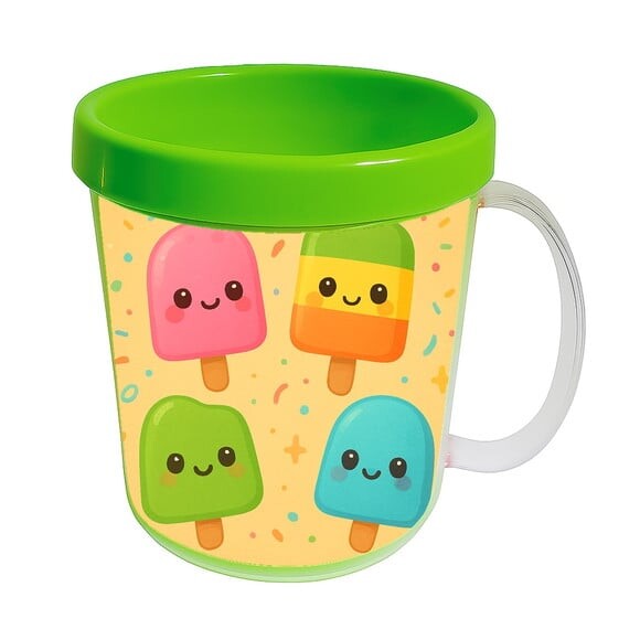 Caneca Acrílica Infantil Personalizada Picolés
