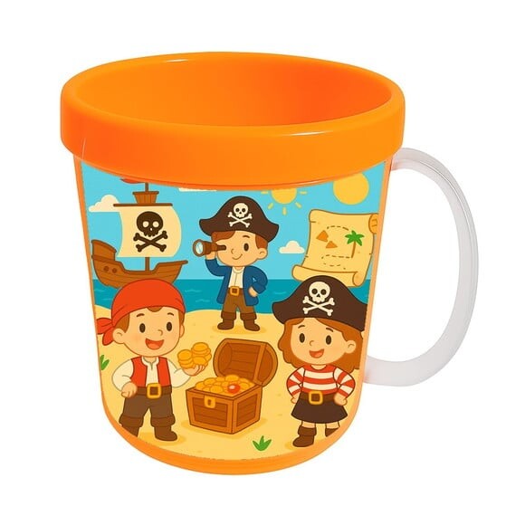 Caneca Acrílica Infantil Personalizada Piratas