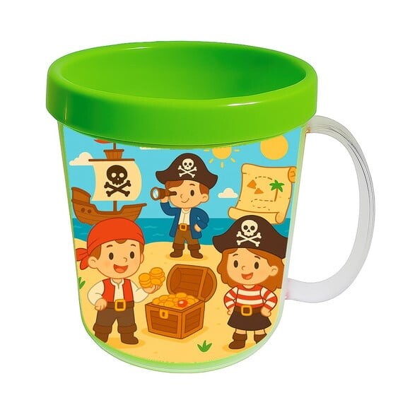 Caneca Acrílica Infantil Personalizada Piratas