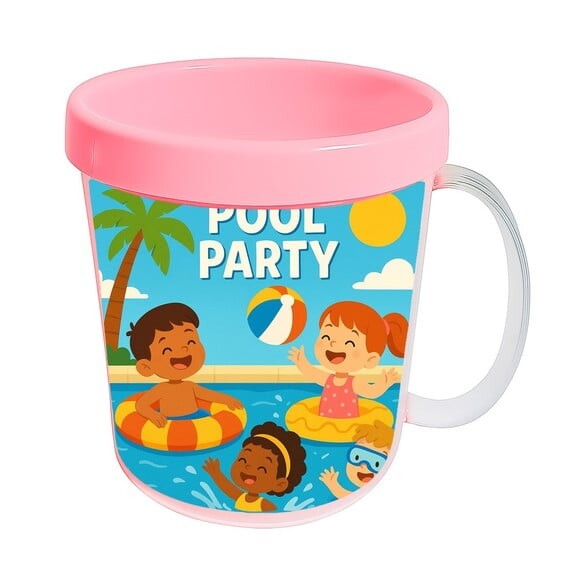 Caneca Acrílica Infantil Personalizada Pool Party