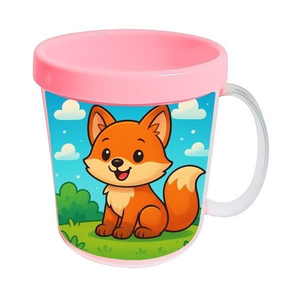 Caneca Acrílica Infantil Personalizada Raposinha