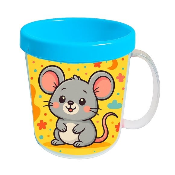 Caneca Acrílica Infantil Personalizada Ratinho Fofo
