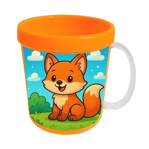 Caneca Acrílica Infantil Personalizada Raposinha