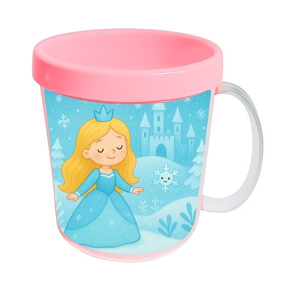 Caneca Acrílica Infantil Personalizada Reino do Gelo