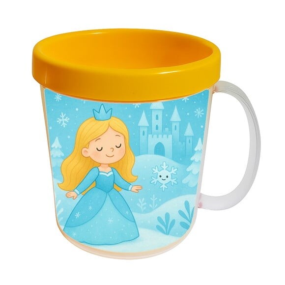 Caneca Acrílica Infantil Personalizada Reino do Gelo