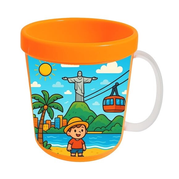 Caneca Acrílica Infantil Personalizada Rio de Janeiro