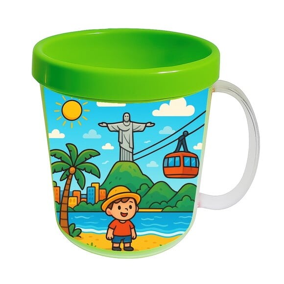 Caneca Acrílica Infantil Personalizada Rio de Janeiro