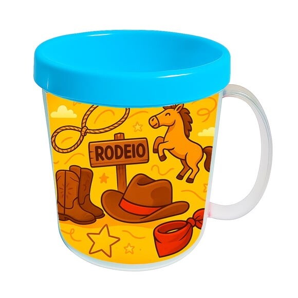 Caneca Acrílica Infantil Personalizada Rodeio