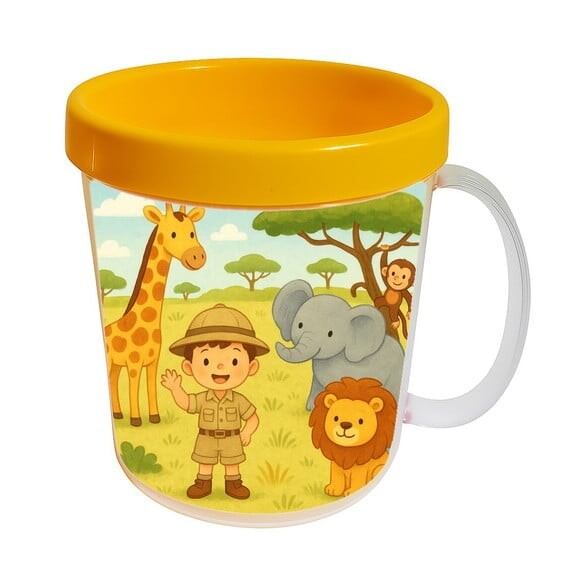 Caneca Acrílica Infantil Personalizada Safari