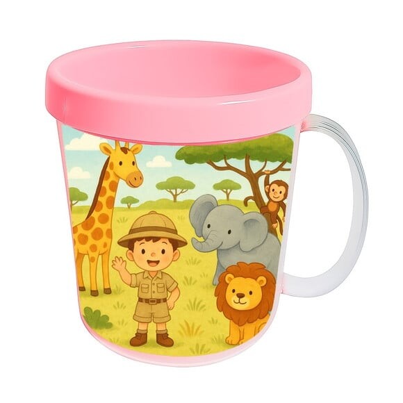 Caneca Acrílica Infantil Personalizada Safari