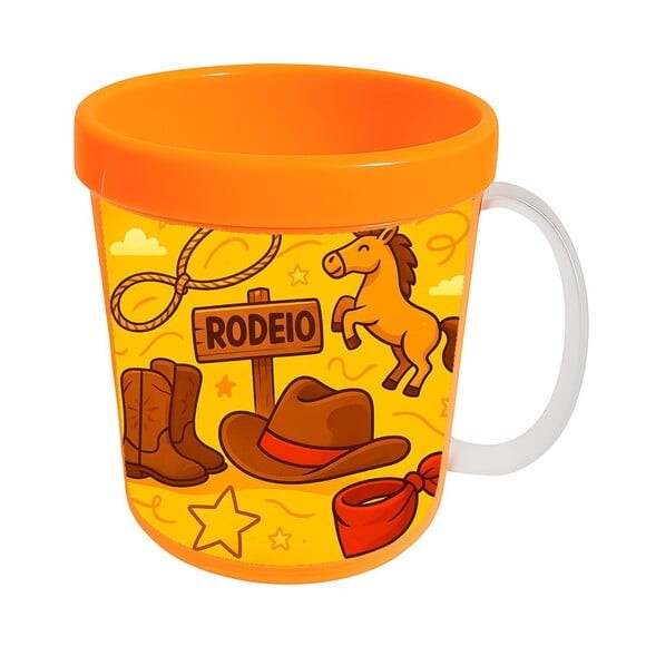 Caneca Acrílica Infantil Personalizada Rodeio
