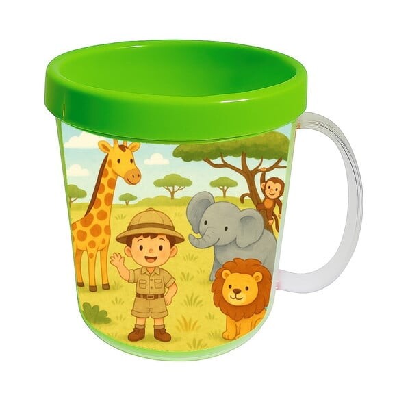 Caneca Acrílica Infantil Personalizada Safari