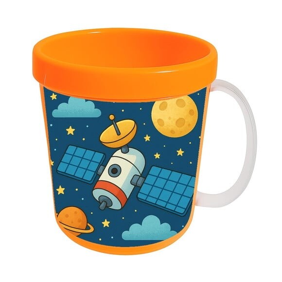 Caneca Acrílica Infantil Personalizada Satélite
