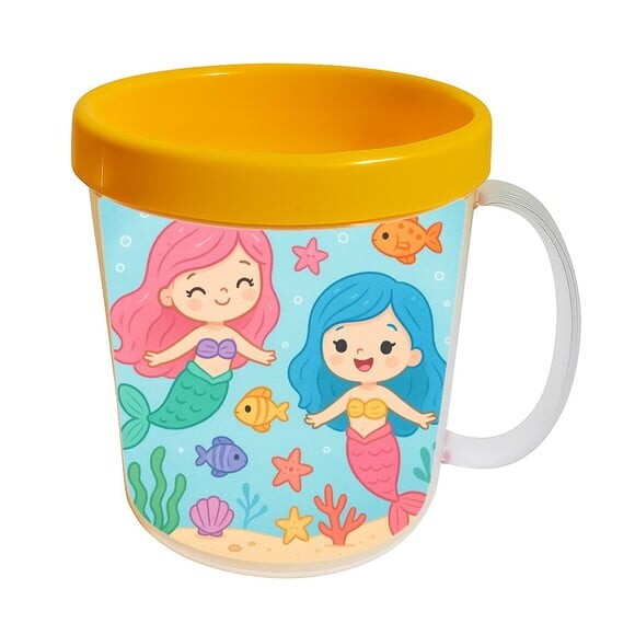 Caneca Acrílica Infantil Personalizada Sereias
