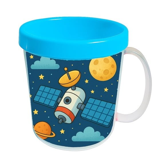Caneca Acrílica Infantil Personalizada Satélite